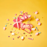 Candycane Glass Block Heels - Sugar Rush