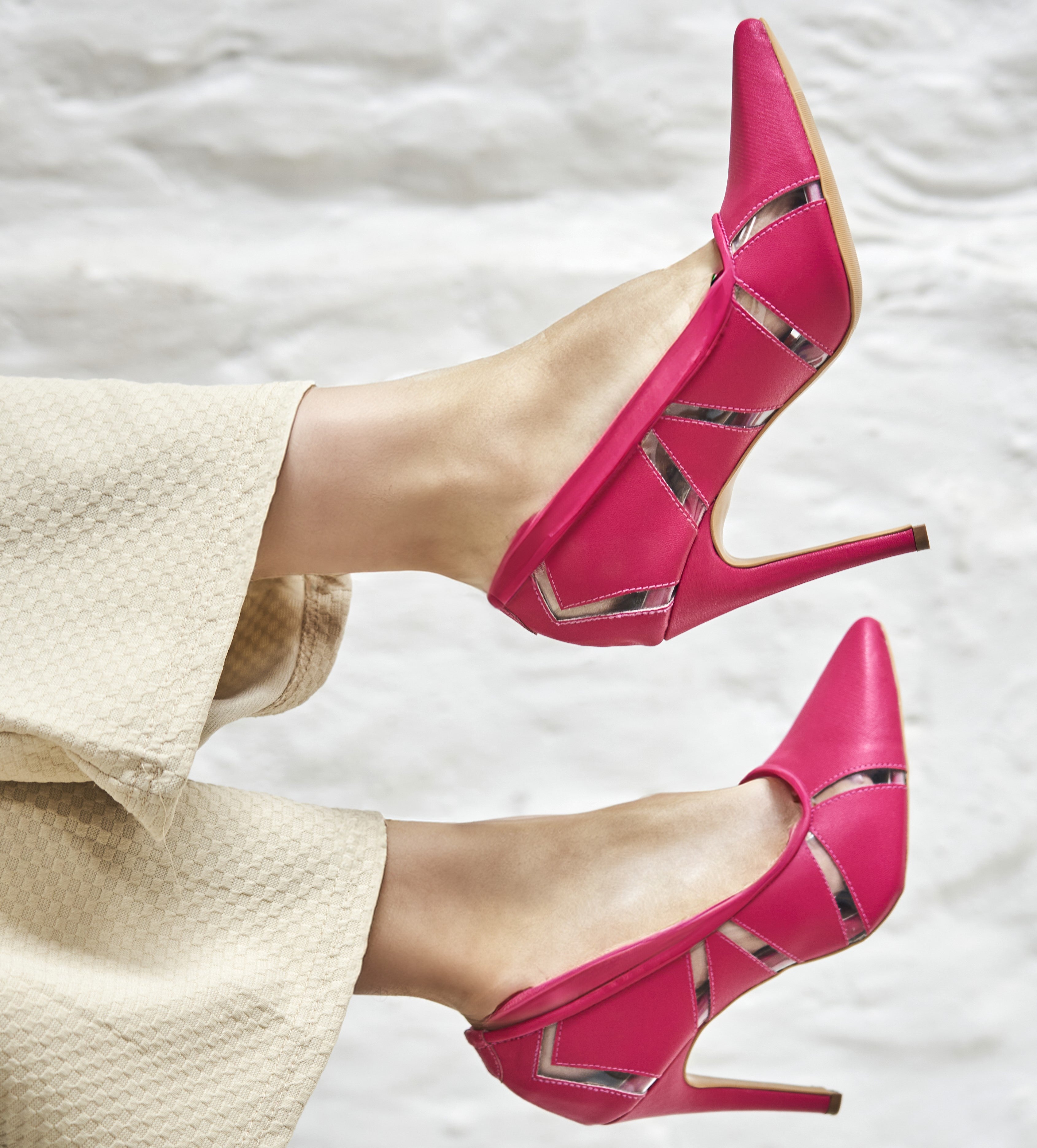 Buy Pink Heeled Sandals for Women by ELLE Online | Ajio.com