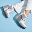 Cool Mint Sneaker Wedges - Sugar Rush