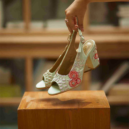 Rachel Simpson Luella Wedding Shoes Teal