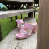 Sparkly Blush (Pink shimmer blocks)