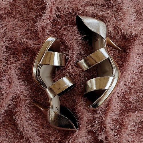 Ali Gold Heel — Shoes by Alexandria Brandao
