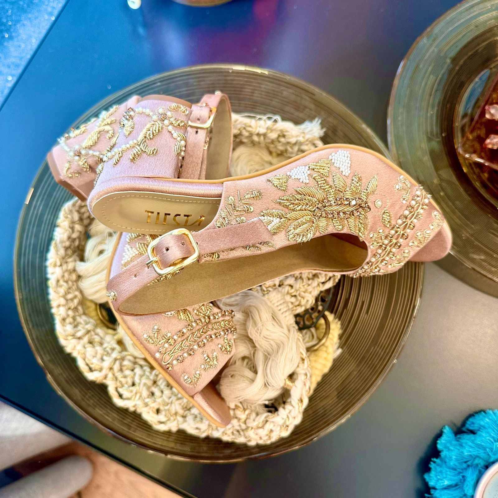 Blush Wedding Shoes, Pink Wedding Heels, Bling Bridal Shoes, Bride Shoes,  Crystal Heel Wedding Shoes, Low Heel Bridal Shoes, Rose Gold - Etsy