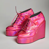 Sneaker Wedges (Pink)