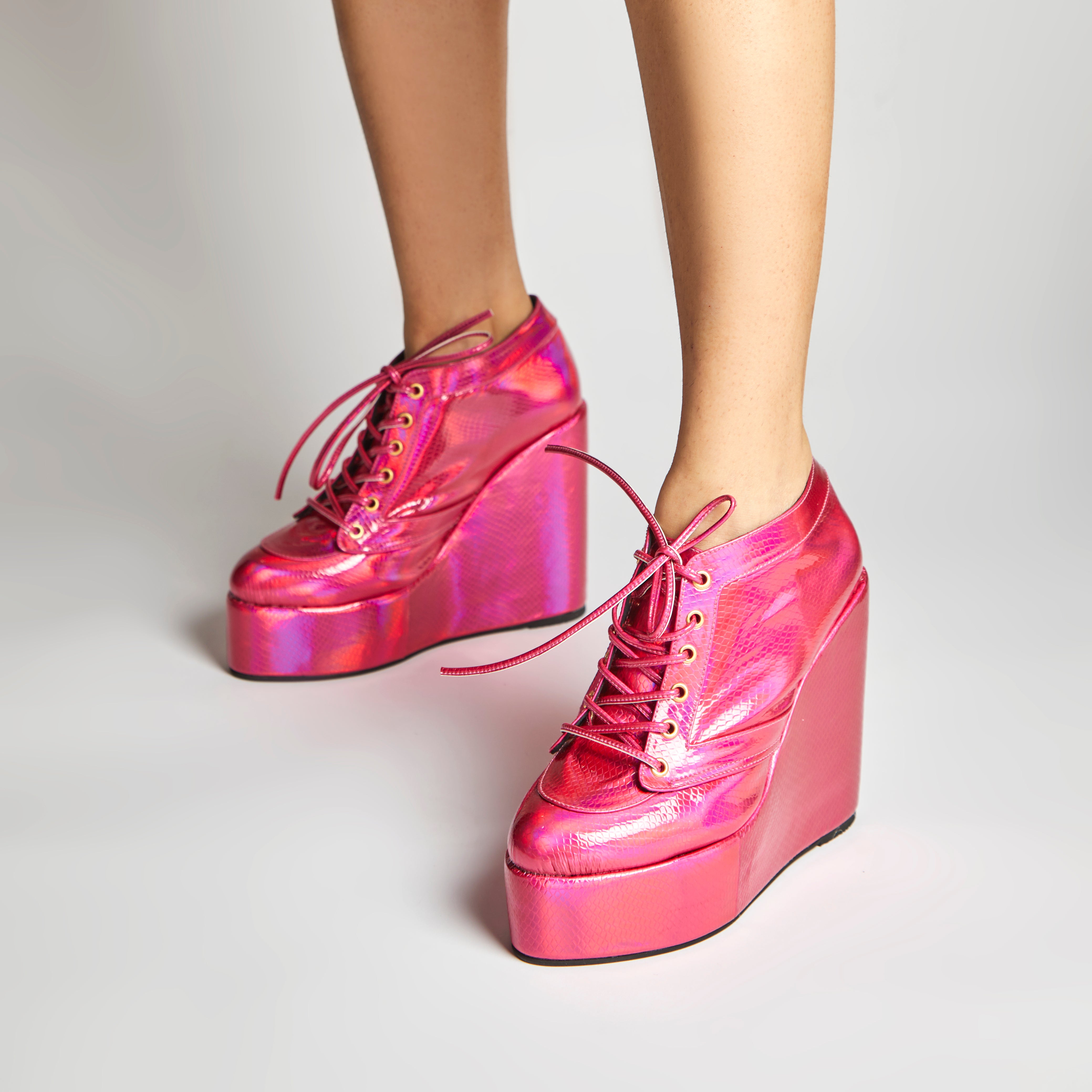 Sneaker Wedges (Pink)