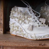 Sneaker Wedge Cinderella (Bridal Sneakers White, Beige, Ivory)